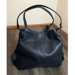 COACH 57647 Edie 42 Leather & Suede Shoulder Bag, Tote, Hobo black